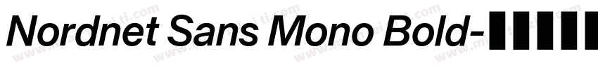 Nordnet Sans Mono Bold字体转换